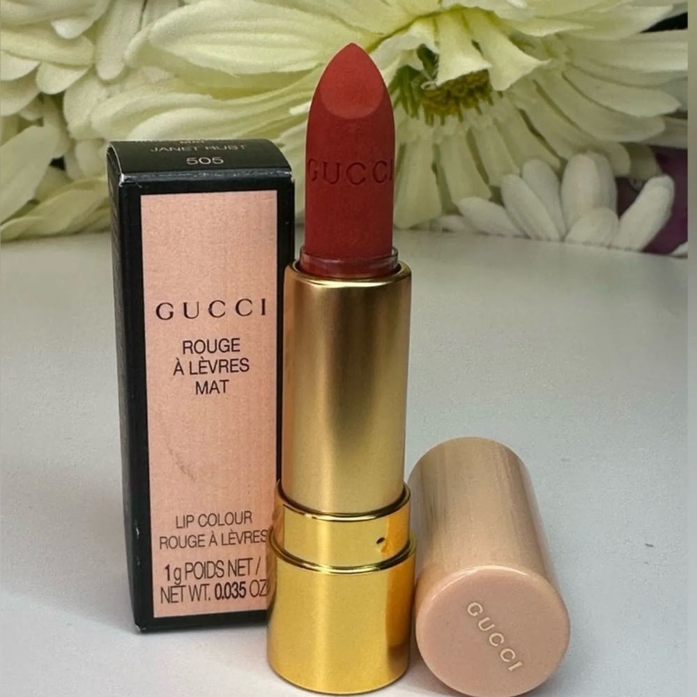 Gucci Rouge à Lèvres Mat Lipstick Mini – 505 Janet Rust Luxury Collector’s Size